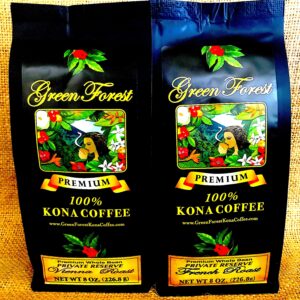 8 oz Private Reserve Green Forest Kona Coffee