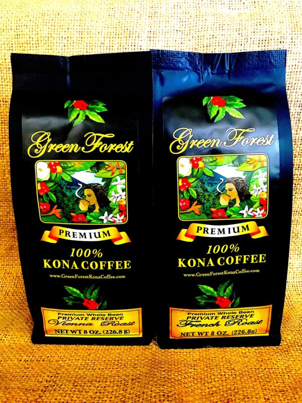 8 oz Private Reserve Green Forest Kona Coffee